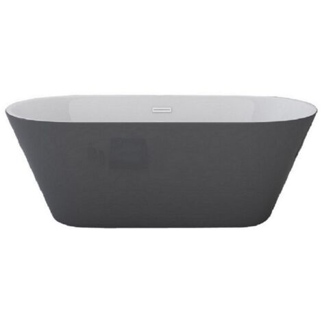 Badewanne LAUSANNE II grau 170 x 80 cm