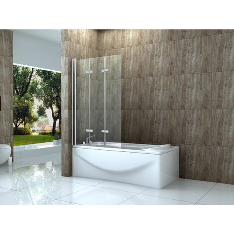 Badewannenabtrennung "RIBA" 130 x 140 cm