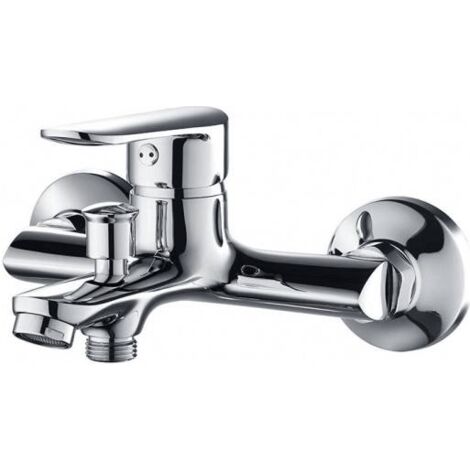 Badewannenarmatur mit Chrom-Finish, Serie Eins