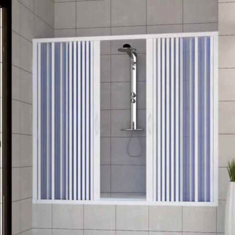 Badewannenaufsatz in PVC H 150 cm Mod. Nina 140 cm mit zentraler Öffnung