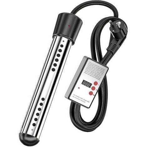 SNQ Badewannenheizung 3000 W Elektrischer Tauchsieder Reise-Tauchsieder, Edelstahl-Tauchsieder, Elektrischer Warmwasserbereiter Schwimmen