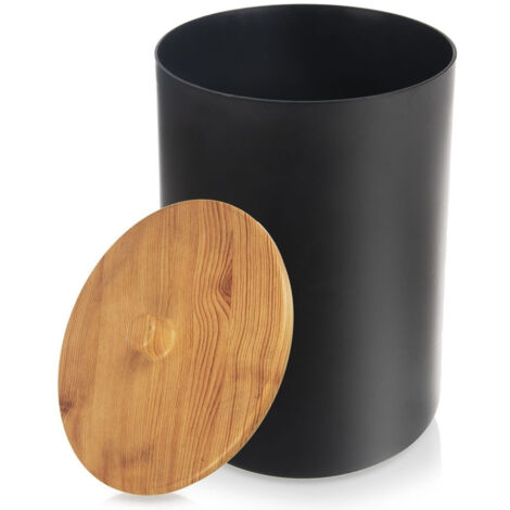 Badezimmer-Abfalleimer schwarz BLACK 7 l
