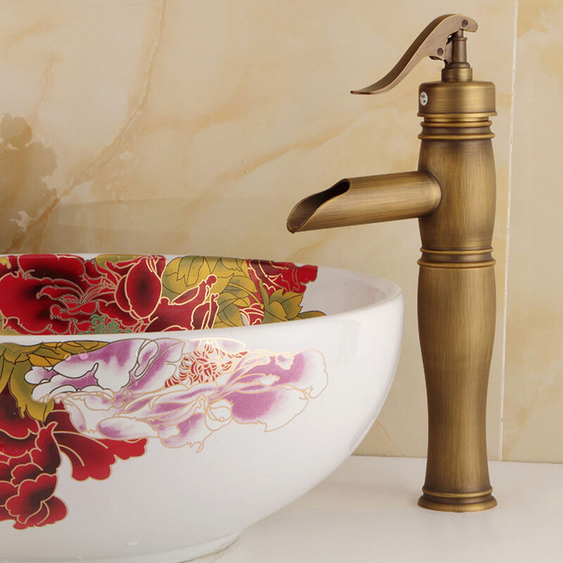 Badezimmer-Armatur im Antik-Stil, Messing-Ausführung - 6110541772633