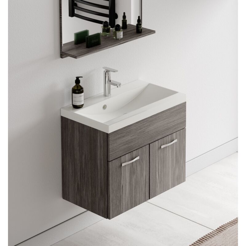 Badezimmer Badmöbel Set Montreal 02 60cm Waschbecken Bodega - Unterschrank Waschtisch Spiegel Möbel Badezimmer Badmöbel Set Montreal 02 60cm Waschbecken Bodega - Unterschrank Waschtisch Spiegel Möbel