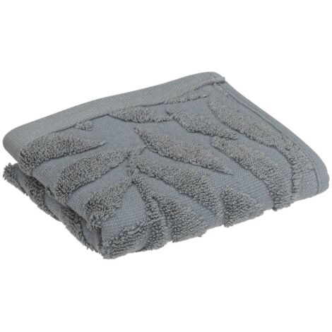 Badezimmer HandtuchCisel Baumwolle - dunkelgrau - 30x50 cm