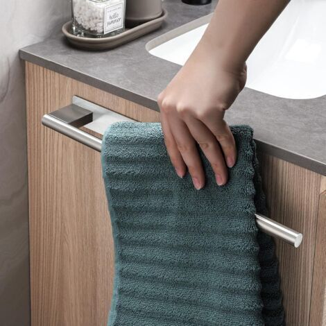 Badezimmer-Handtuchhalter ohne Bohren (Silber)