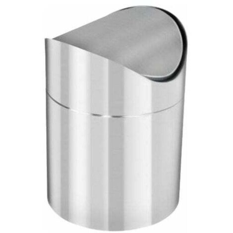 Badezimmer-Mülleimer aus Edelstahl, Silber – TRIMEC