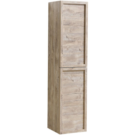 Badezimmer Schrank Vermont 172 cm Nature wood – Regal Schrank Hochschrank Schrank Möbel Badschrank - Nature wood