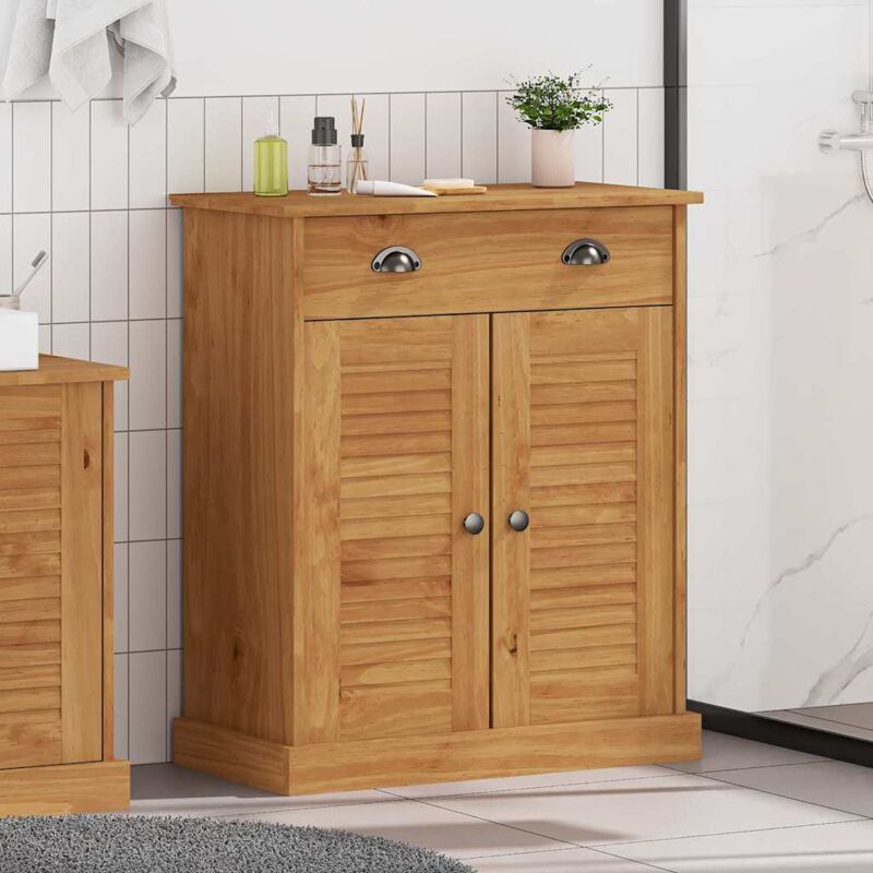 Badezimmer Schrank Vigo Honigbraun 67, 5 X 34 X 80 Cm Vidaxl