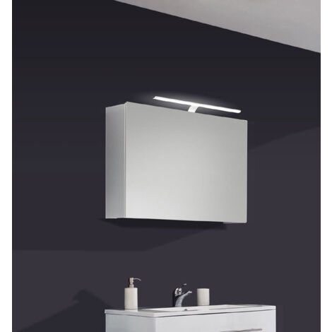 Badezimmer Spiegelschrank weiß Hochglanz 70cm NIAGARA DELUXE