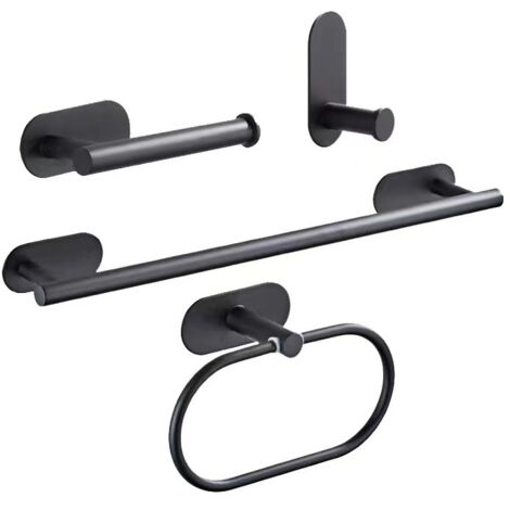 Badezimmeraccessoires - 4-teiliger Handtuchhalter aus Edelstahl 304