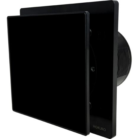 Badezimmerlüfter mit Timer Glas NORTADA HOKURO HOK 120 T schwarz