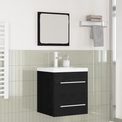 Badezimmermöbel Set 2 pcs Eiche handwerklich 41 x 38.5 x 48 cm vidaXL