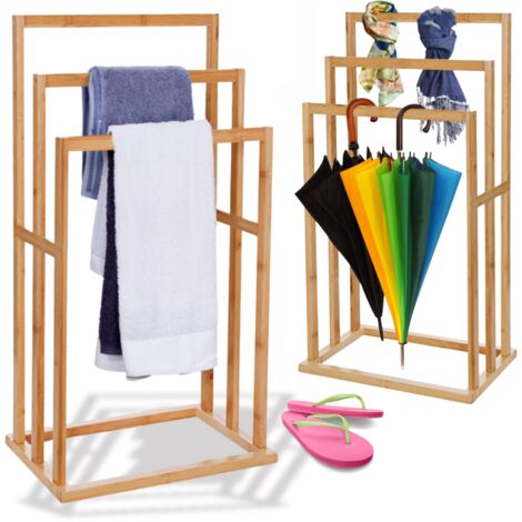 Badezimmerregal, Holz, Bambus, Leiter, Ablage, universell