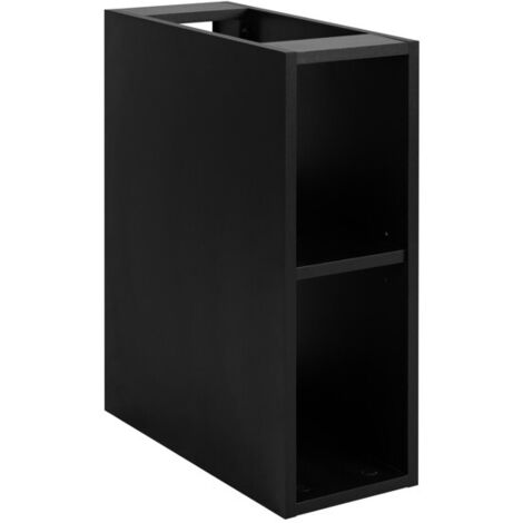 Badezimmerregal unter dem Waschbecken - 20 cm - Schwarz - Modernes Design - Optimale Platzersparnis