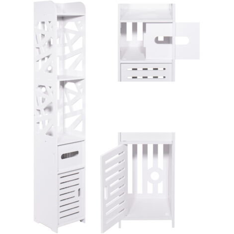 Badezimmerschrank - 120 cm - Stange