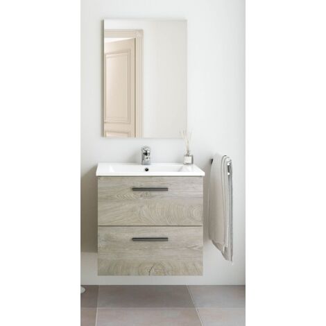 Badezimmerschrank 2 Schubladen Cm. 60 Kit