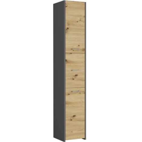 Badezimmerschrank Anthrazit Mix Artisan, 30 x 30 cm - Modern L-23