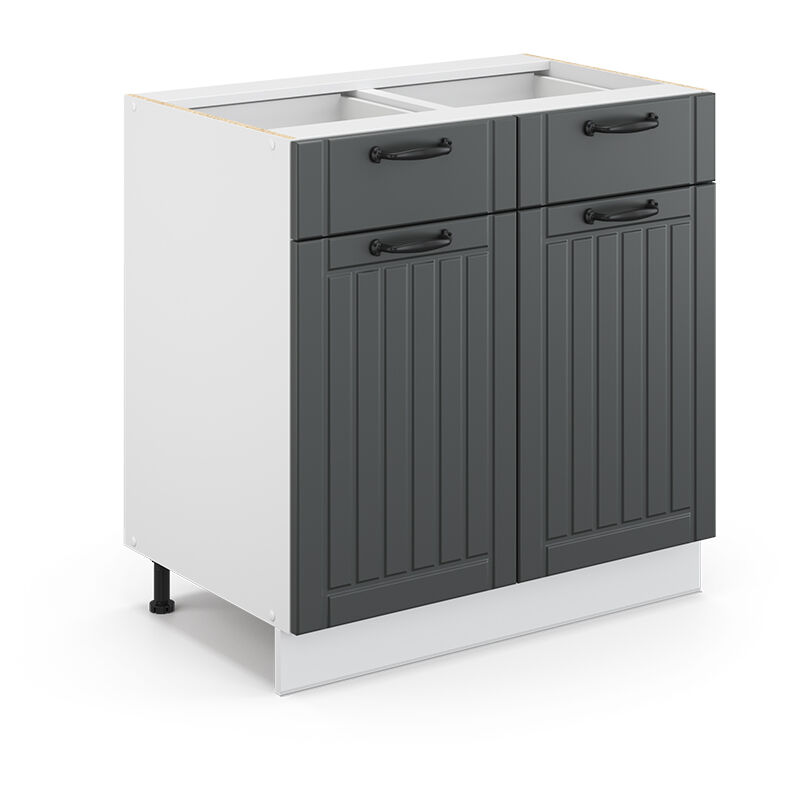 Vicco - Badezimmerschrank Fame-line, Anthrazit, 80 X 81.6 Cm Ohne Arbeitsplatte