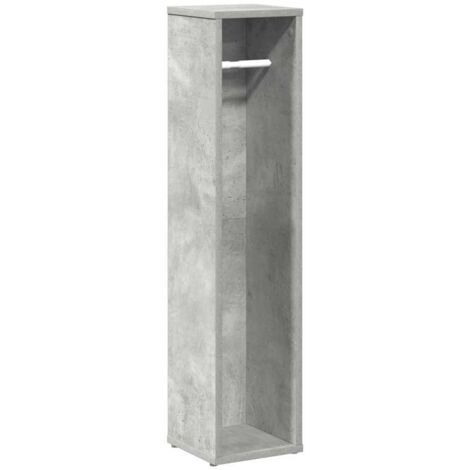 Badezimmerschrank mit Rollenhalter Betongrau 20,5x20x90 cm vidaXL