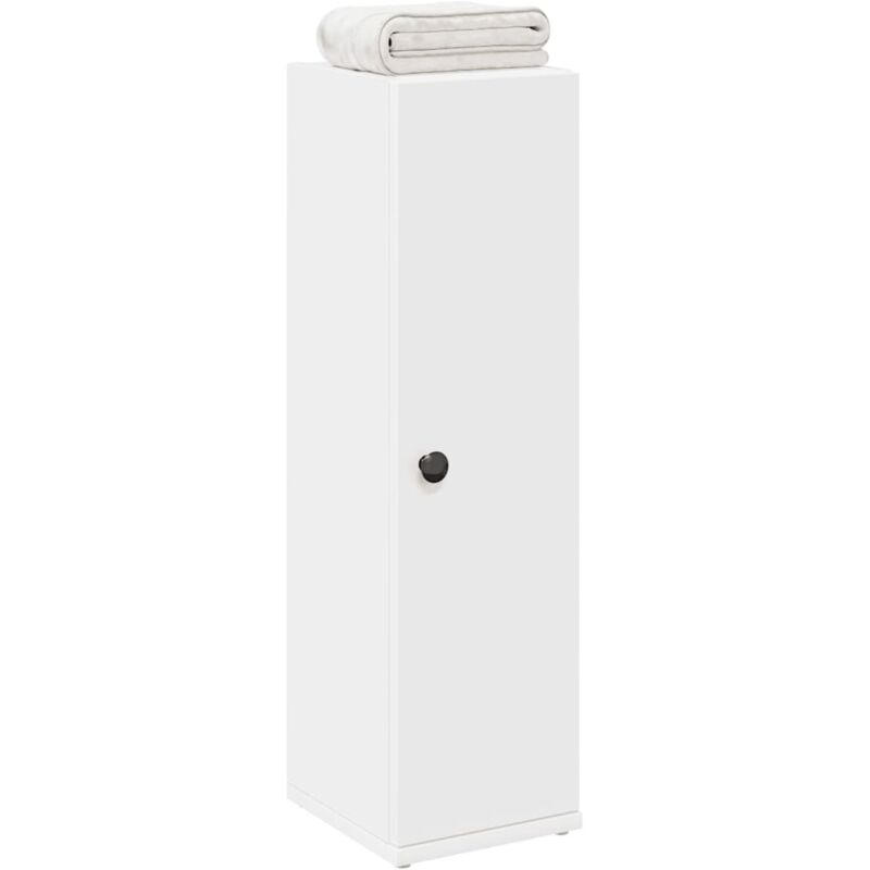 Badezimmerschrank Mit Rollenhalter Weiß 20, 5x22x72 Cm Vidaxl