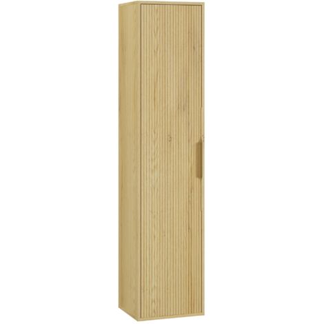 Badezimmerschrank Rimini 38 x 33  x 170 cm – Eiche – hoher Hänge