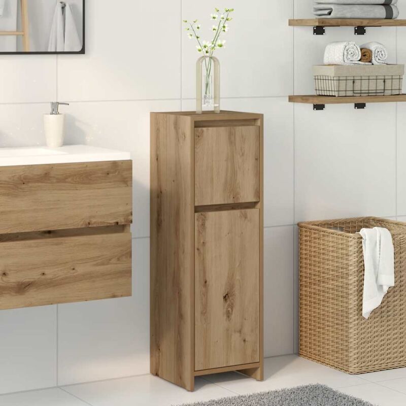 Badschrank Artisan-eiche 30x30x95 Cm Holzwerkstoff Vidaxl