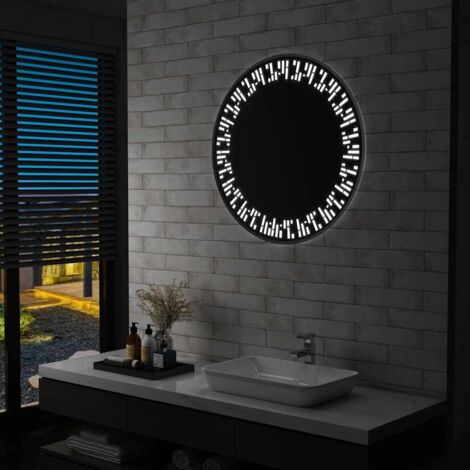 Badezimmerspiegel mit LED 80 cm vidaXL