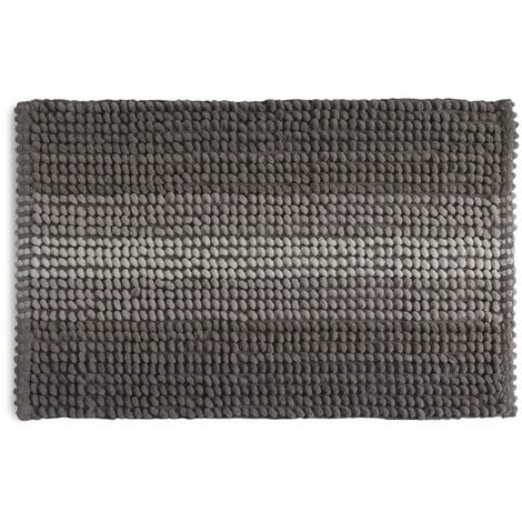 BADEZIMMERTEPPICH 50X80 BAUMWOLLE UND MIKROFASER TAUBENGRAU BENJAMIN