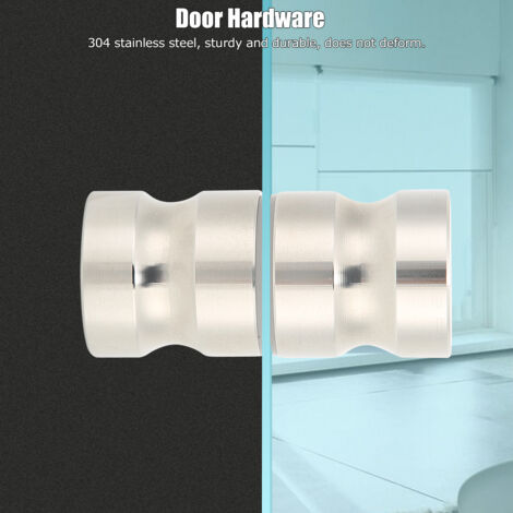 Badezimmertürgriff  Montagezubehör  Edelstahl 304  Zugklaue  Maße: 6,5 x 3 cm  Minimalistisches Design