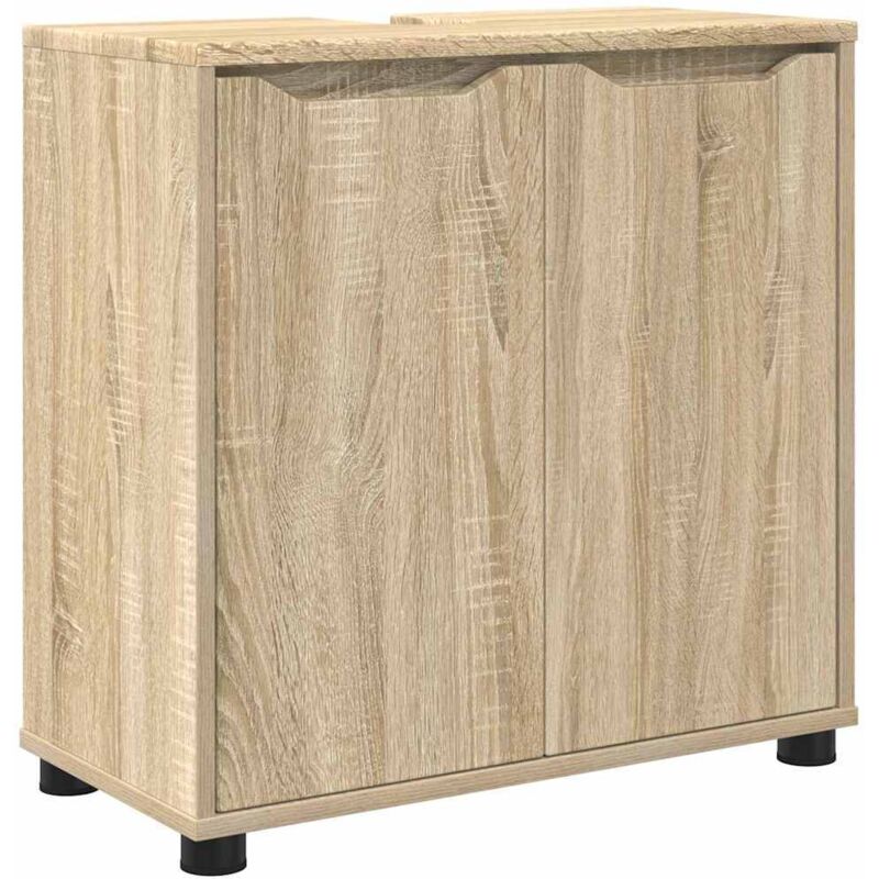 Badezimmerwaschbecken-schrank Sonoma-eiche 60 X 30 X 60 Cm Vidaxl
