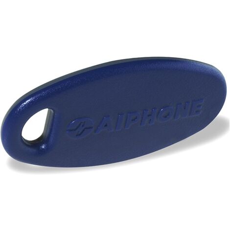 Aiphone – Badge résident supplémentaire bicolore gris/bleu – Ultra résistant en polycarbonate – Compatible UGVBT et CUGVBT – Format porte-clé