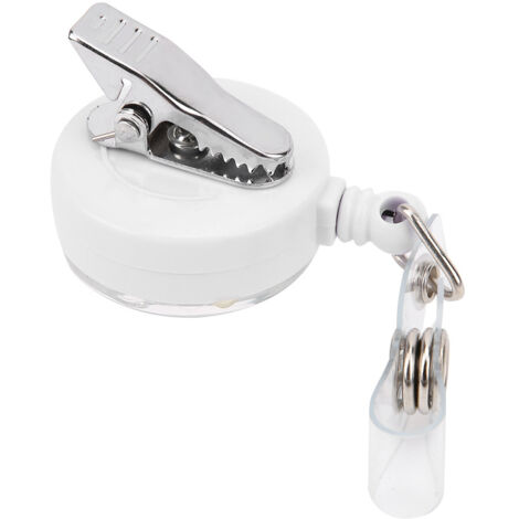 [Badge Holders] [Élégance] [Modèle Standard] Porte-badge rétractable pour infirmières avec clip rotatif 360°, corde de 79cm et base individuelle, ABS, 6 unités