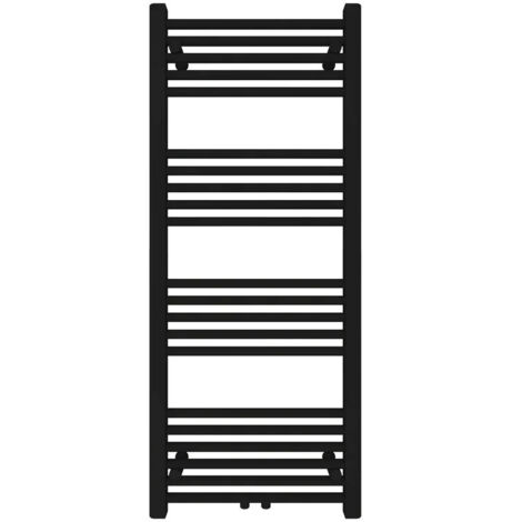 Badheizkörper mit Mittelanschluss Comfort Schwarz Gerade 60x180 cm Heizkörper