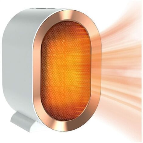 Badheizlüfter, tragbarer Mini-Keramikheizer, leiser, mobiler Elektroheizer, 1200W weiß