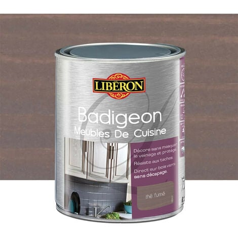Badigeon (Boisine) Meubles de cuisine LIBERON Thé fumé 1 L - Thé Fumé