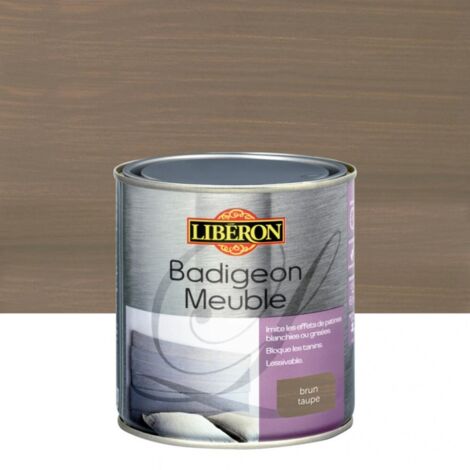 Badigeon meuble brun taupé 0,5 L – Aspect mat velouté – Pour bois blanchis et vieillis – Rénovation et personnalisation meubles – Liberon