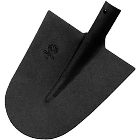 Badile in acciaio punta tonda normale - n°1 cm.26x26,5 - 5 pz