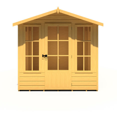 Badminton 7 x 10 Feet Single Door with Two Opening Windows Summerhouse
