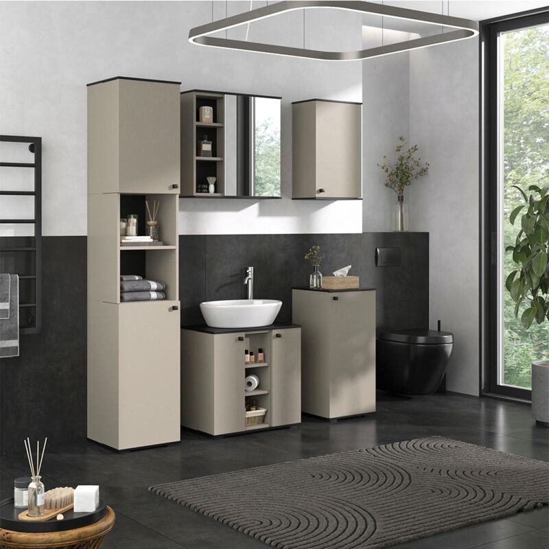 Vicco - Badmöbel-set Joli, Greige, 5 Teile