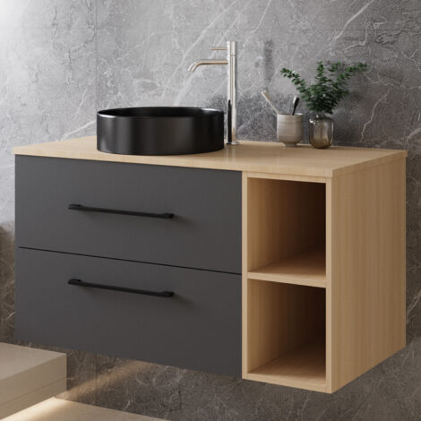 Badmöbel Badezimmer unterschrank 80cm mit waschtisch 35.2cm