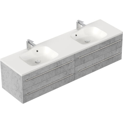 Badmöbel Colossos 180 SoftClose beton