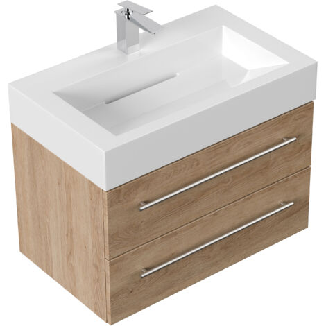 Badmöbel Design 750 eiche hell