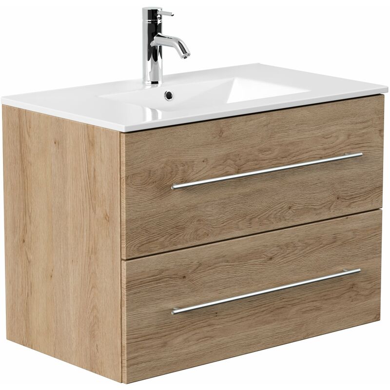 

Mueble de baño Firenze 80 Roble claro