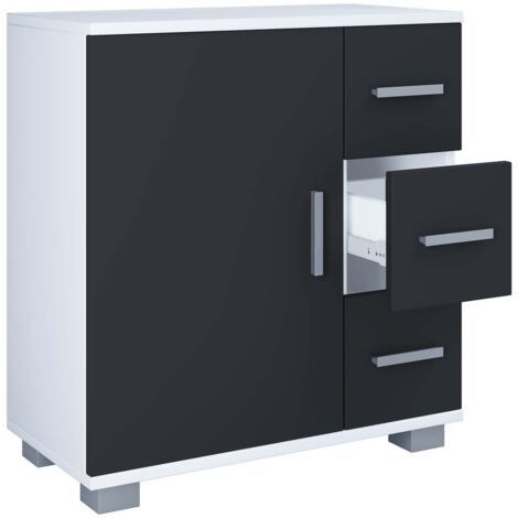 Badmöbel Midischrank Schublade Zalo