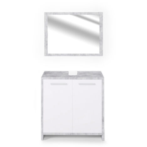 Badmöbel-Set Kiko, Beton, 2 Teile, Vicco