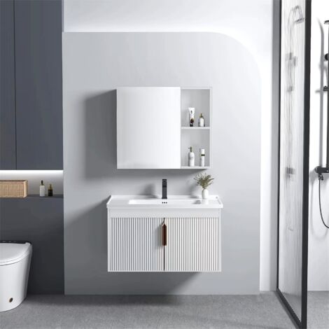 BADMÖBEL-SET MIT ASTOR WASCHTISCH REA WHITE 60CM