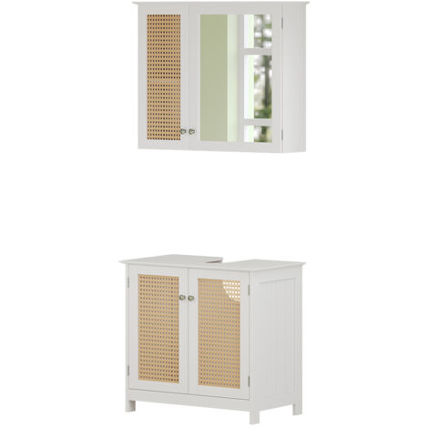 Badmöbel-Set Rosario, Weiß, 2 teilig, Vicco
