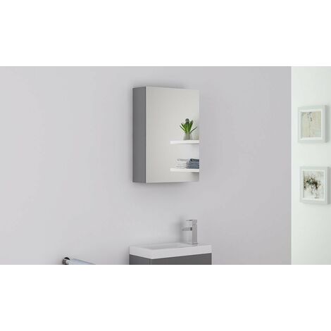 Badmöbel Spiegelschrank TT009 in grau