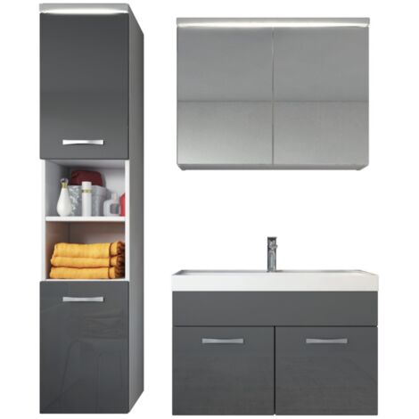 Badplaats Conjunto de muebles de baño Paso 80 x 40 cm - Gris Alt